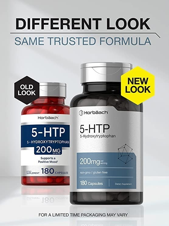 Salud y Equipamiento Médico - Horbaach 5-htp 200 Mg | 180 Capsulas | Suplemento De Fuerza 4