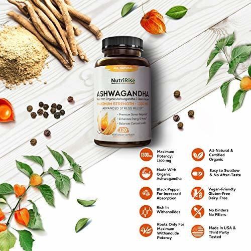 Salud y Equipamiento Médico - Ashwagandha 1300 Mg Hecho Con Polvo De Raiz De Ashwagandha 3