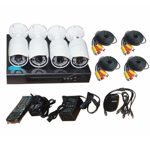 camaras y audio - KIT 4 CAMARAS + CABLE + DVR + MOUSE  1