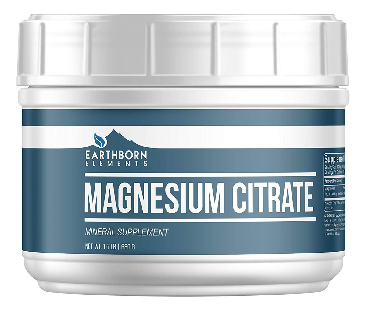 Salud y Equipamiento Médico - Citrato Magnesio 680g Earthborn - G A $2 - G A $266 0