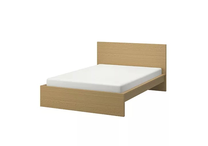 muebles y colchones - Cama malm 54' y 4 gavetas color roble + estante flotante GRATIS (NEGOCIABLE) 8