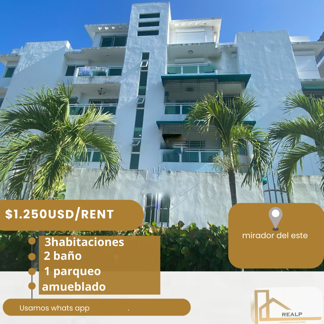 apartamentos - 🛑se alquila excelente apartamento amoblado 
 0