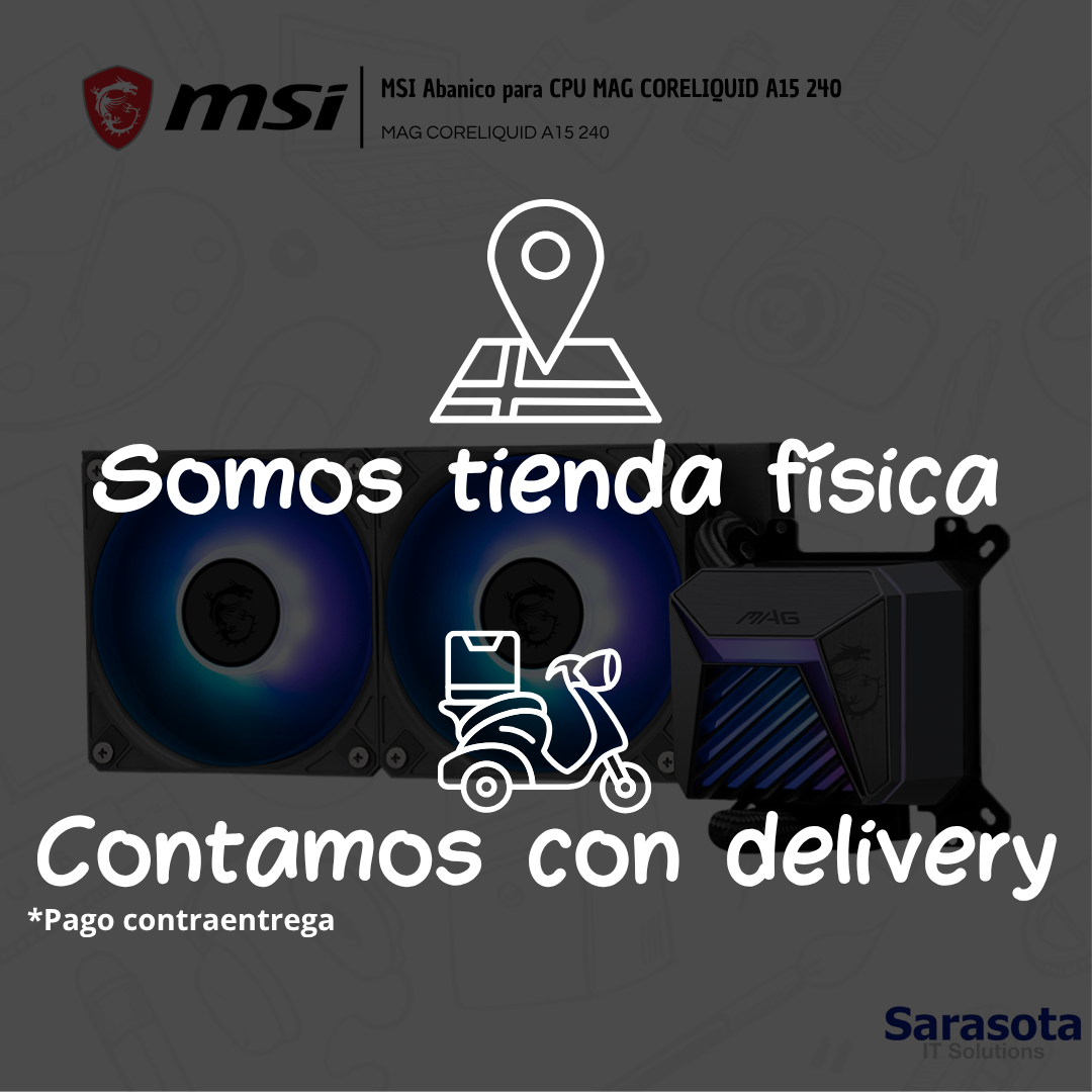 accesorios para electronica - MSI Abanico para CPU MAG CORELIQUID A15 240 2