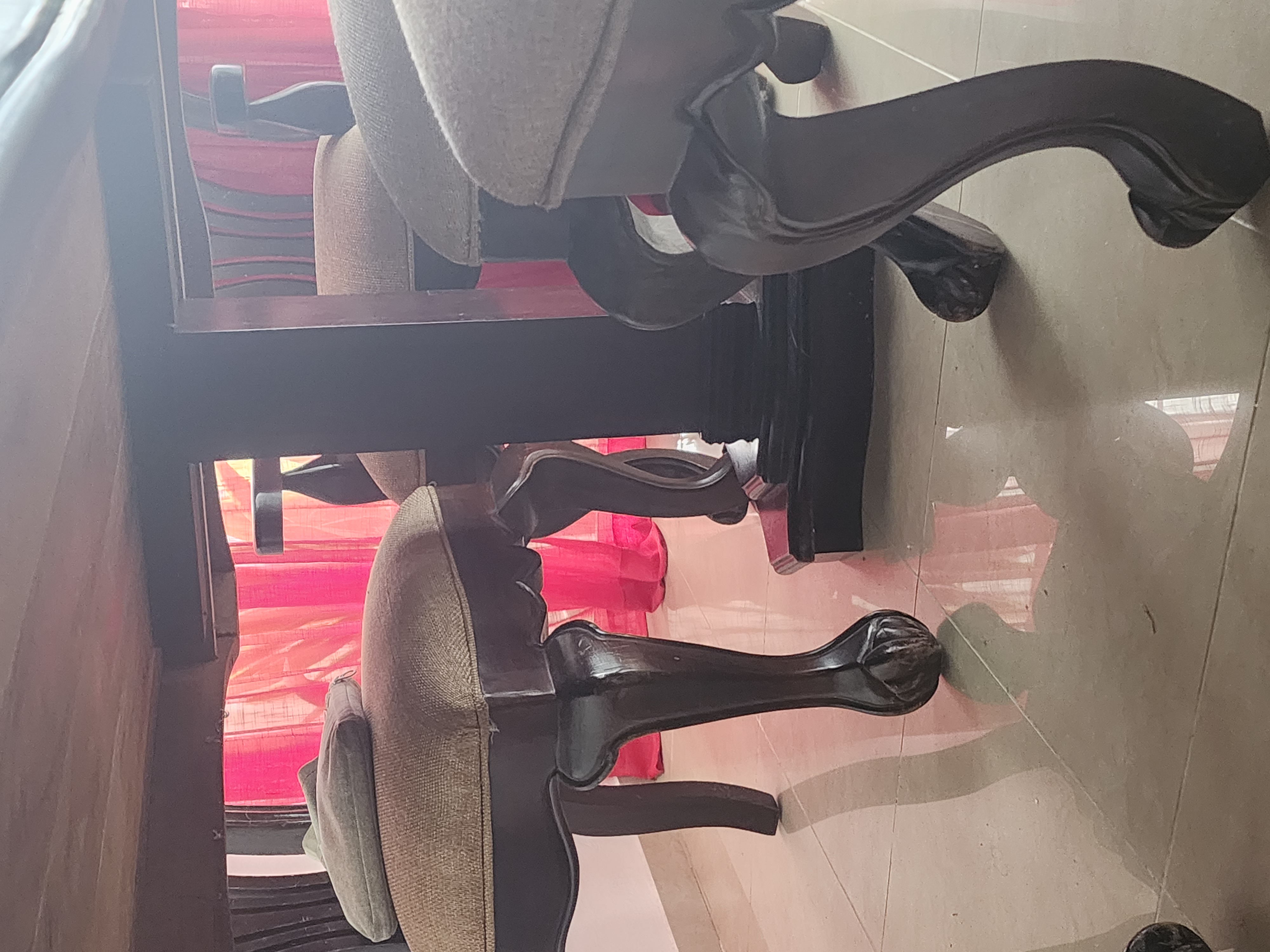 muebles y colchones - Comedor de 6 sillas en caoba 