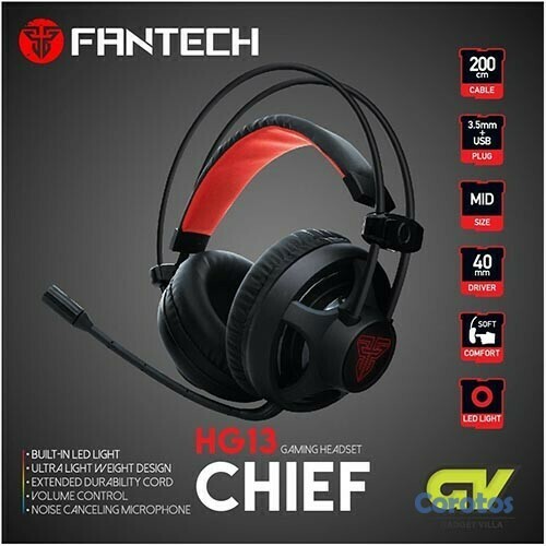 computadoras y laptops - AUDIFONO CON MICROFONO FANTECH HG13 PARA GRANDES JUGADORES CON LUZ  1
