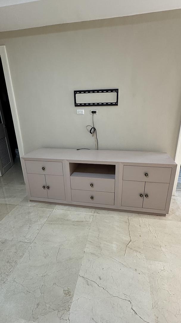 muebles y colchones - excelente condiciones mueble credenza madera caoba auténtica laqueada.   2
