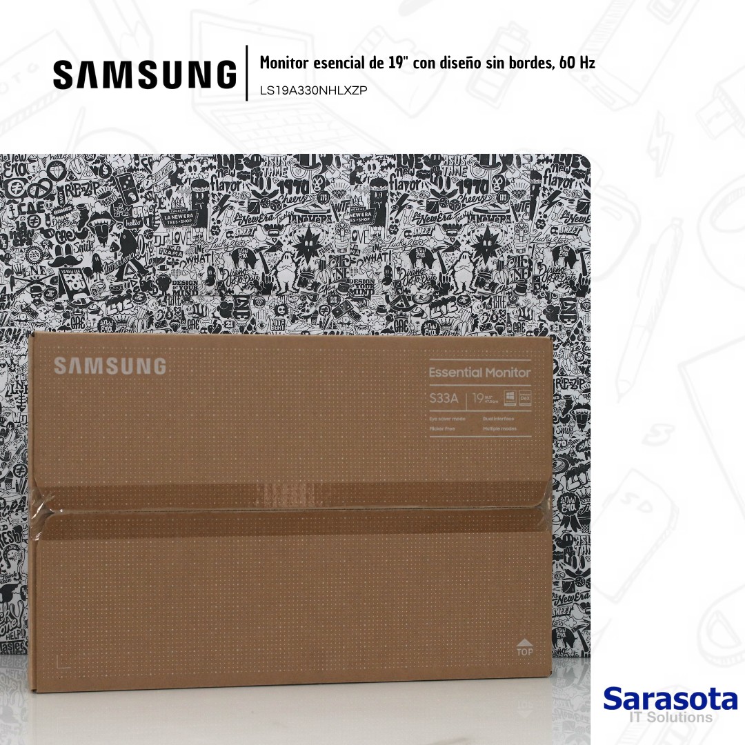 computadoras y laptops - Monitor Samsung 19 plano led modelo S33A