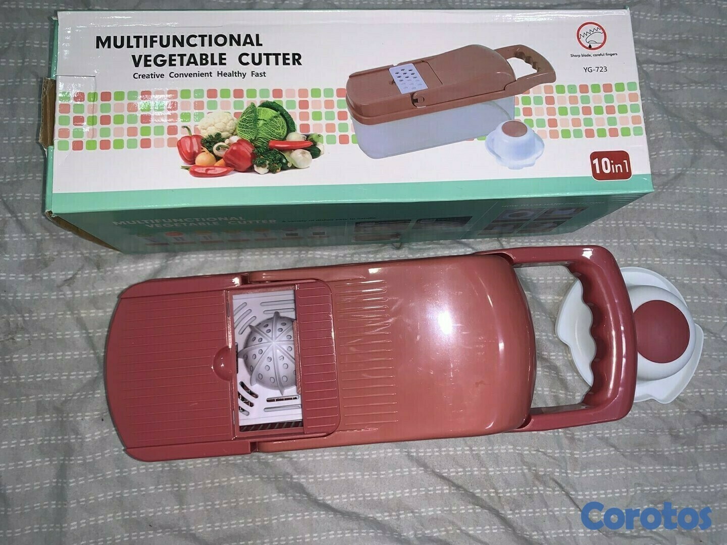 cocina - Cortador de vegetales y frutas con accesorios multifunción 14 en 1  4