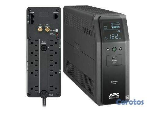 computadoras y laptops - UPS APC BR1100M2-LM BACK-UPS PRO, 1.1KVA (1100 VA), 600 WATTS 