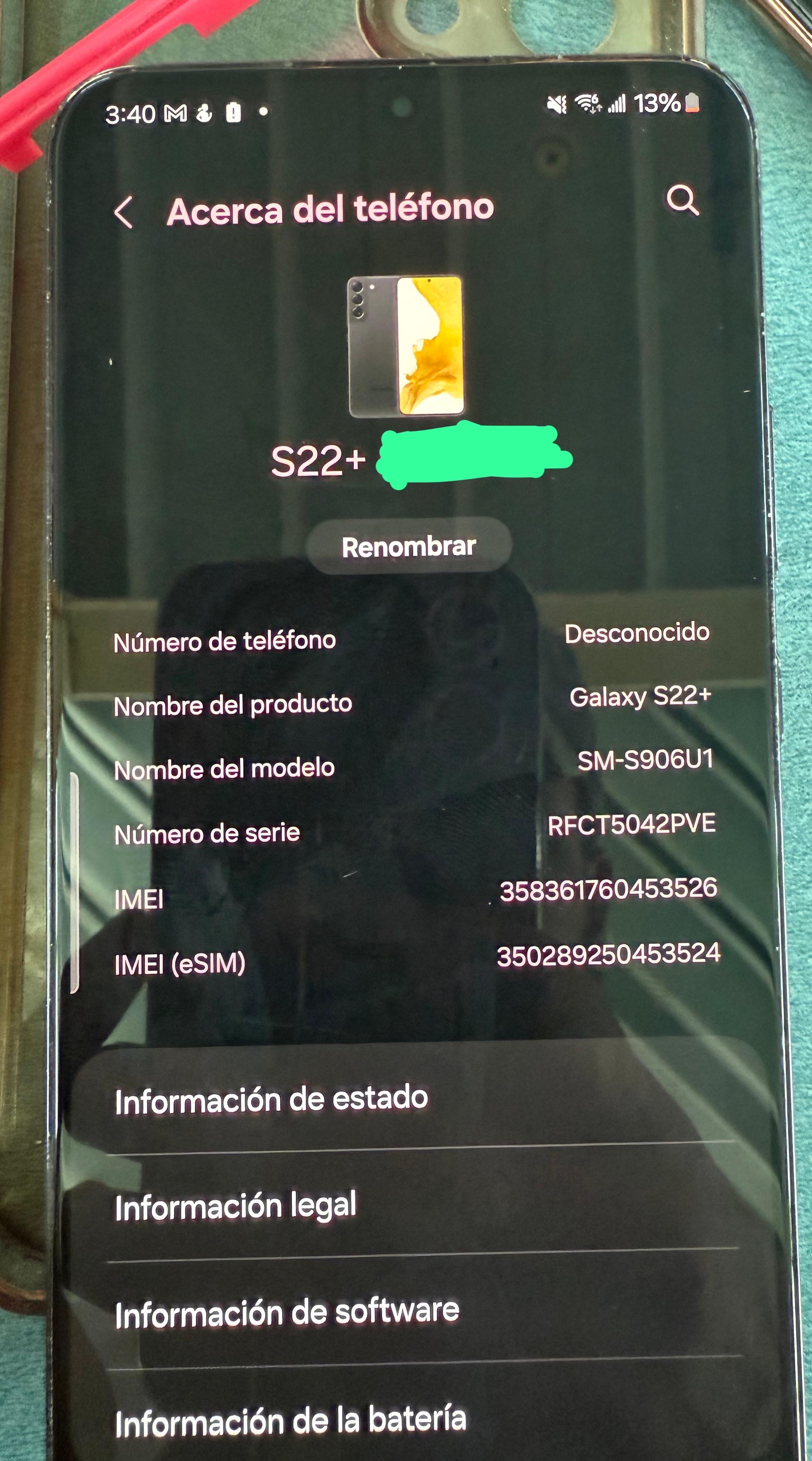 celulares y tabletas - Samsung Galaxy S22 Plus 1