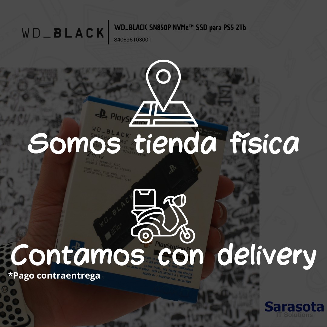 accesorios para electronica - SSD Western Digital WD Black SN850P,2Tb para PS5 3