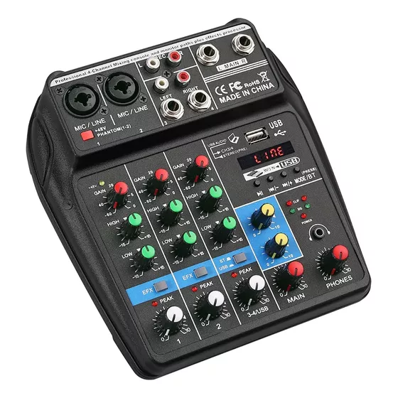 otros electronicos - CONSOLA DE AUDIO MIXER 2 CANALES 0