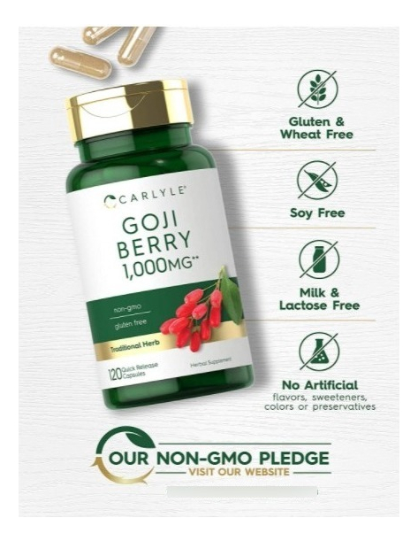 Salud y Equipamiento Médico - Baya De Goji 1000 Mg | 120 Uds 5