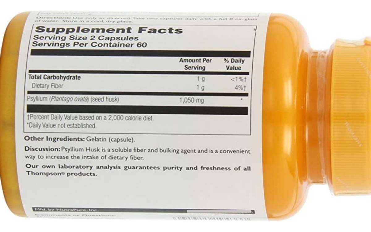 Salud y Equipamiento Médico - Psyllium 120 Cápsulas Pack De 2 1