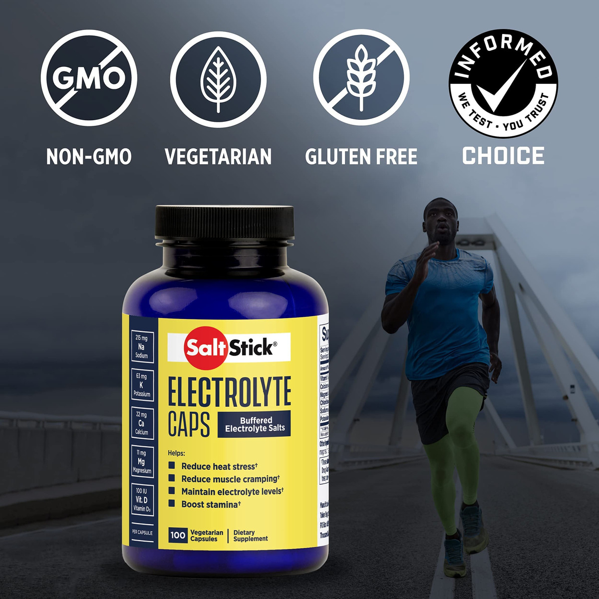 Salud y Equipamiento Médico - Recuperador De Electrolitos 100 capsulas Saltstick 2