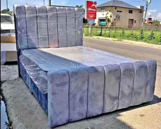 muebles y colchones - base de cama con espaldar  0