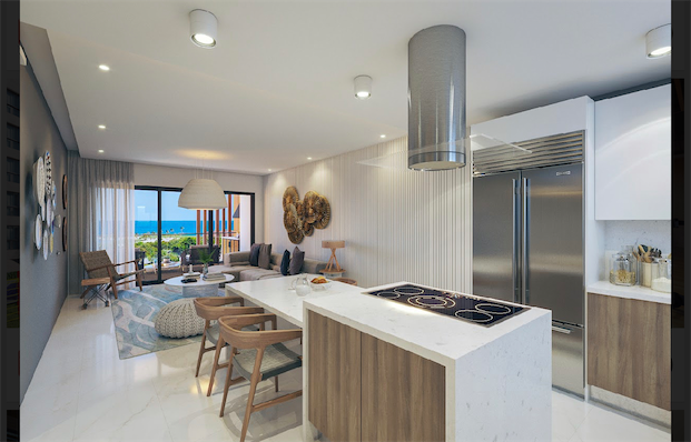 apartamentos - Venta de apartamentos en cap cana con piscina vista gold  residences 6