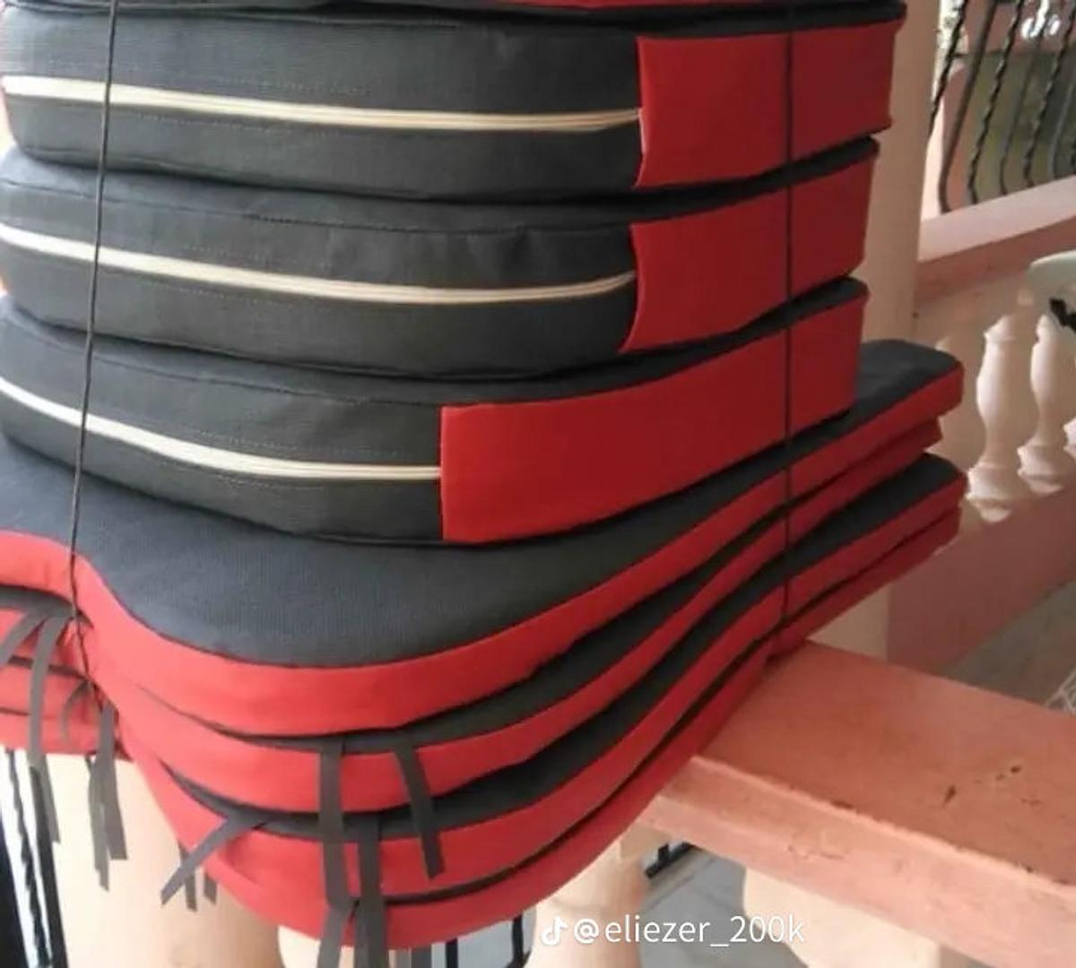 muebles y colchones - se vende cojines para tu mesedora en fibra de vidrio nuevo 1