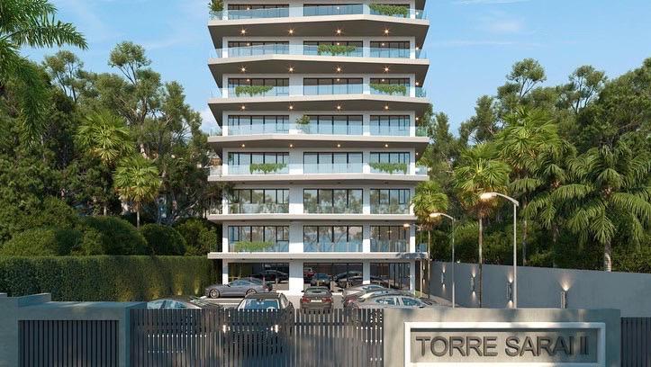 apartamentos - Alquiler de Moderno Apto. complejo residencial en Santiago 8