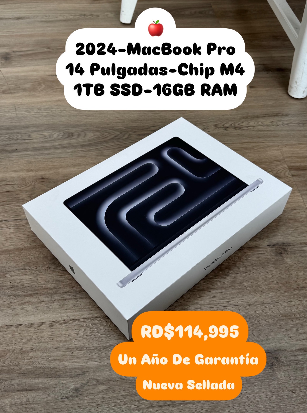 computadoras y laptops - MacBook Pro 14” Chip M4 1TB SSD & 16GB De RAM Nueva Sellada  1