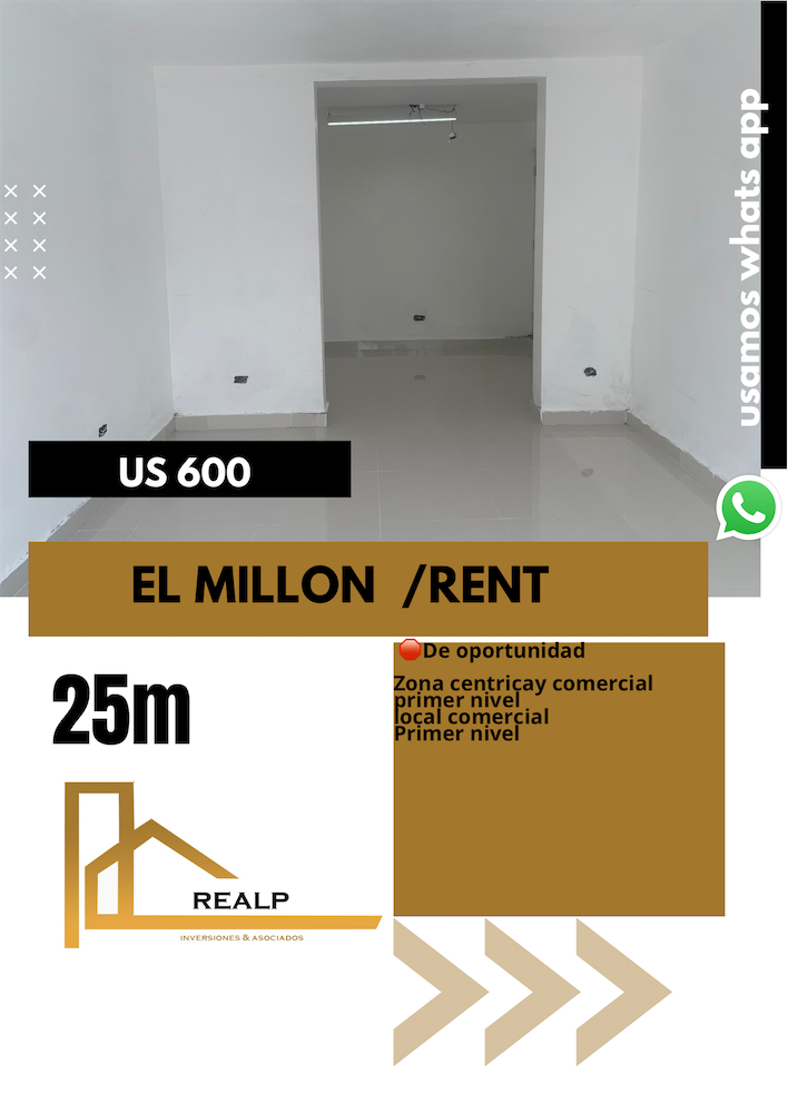 oficinas y locales comerciales - Local céntrico en el millon  0