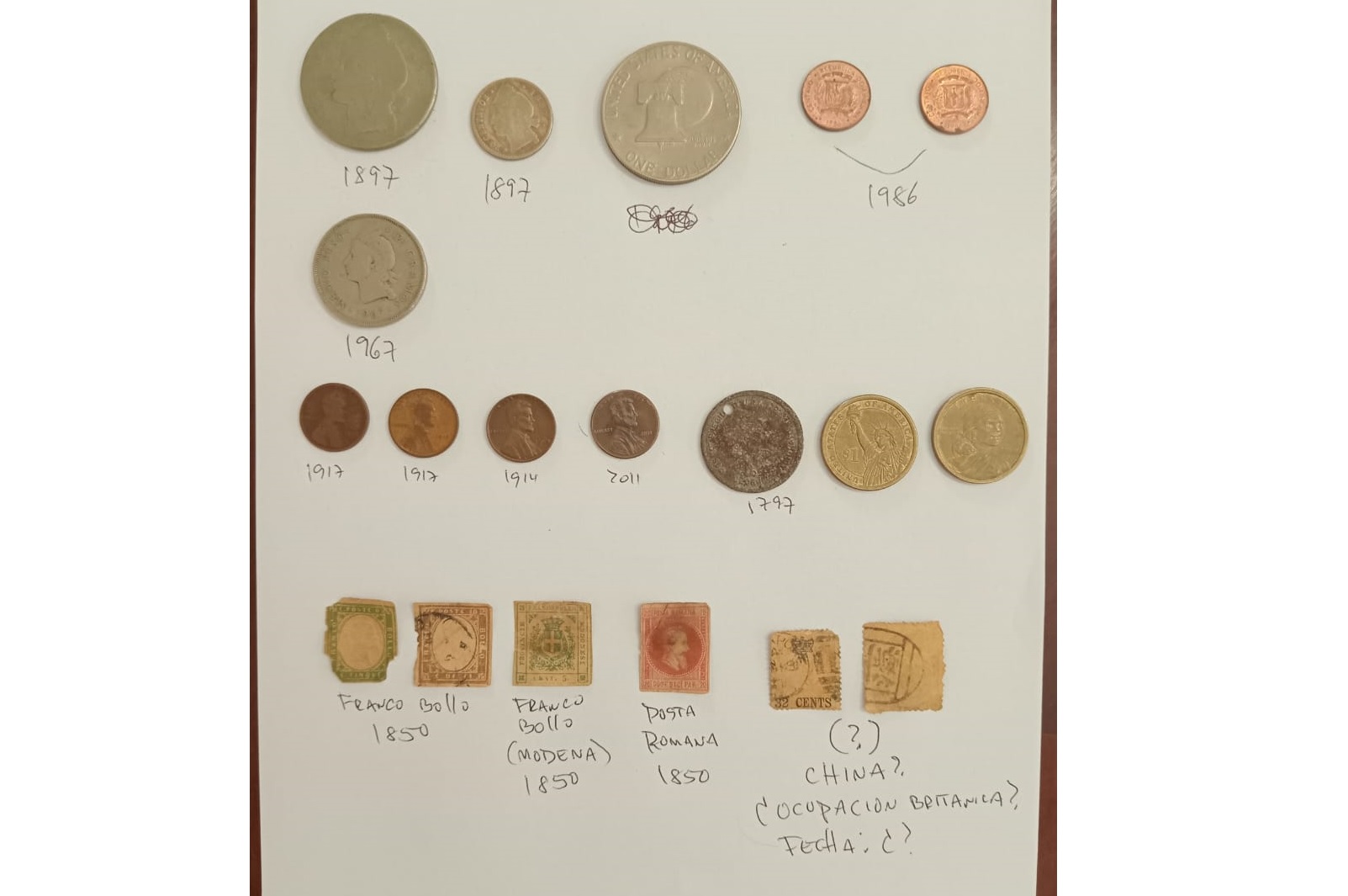 hobby y coleccion - VENDO ESTAMPILLAS Y MONEDAS ANTIGUAS 0