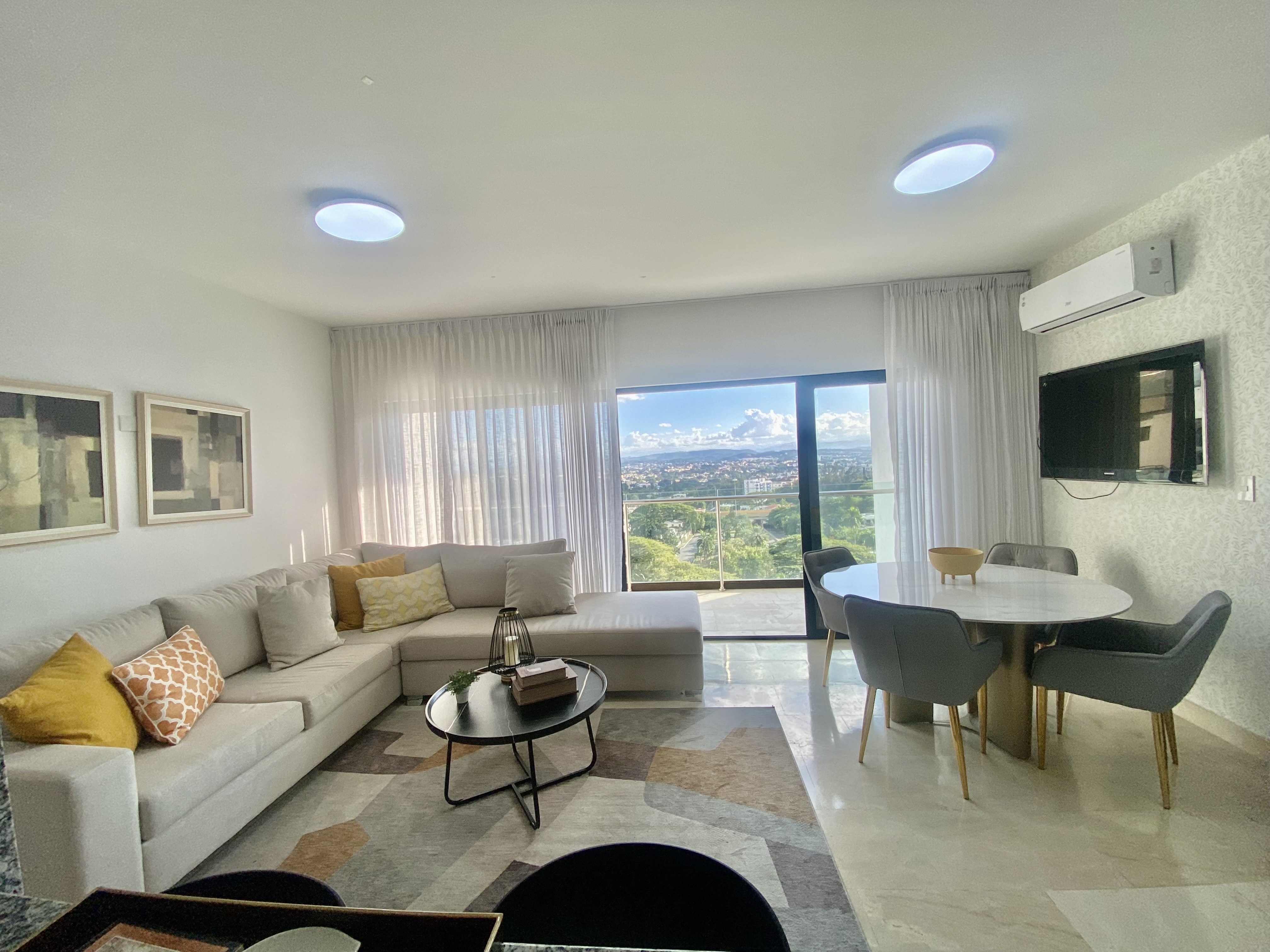 apartamentos - moderno apartamento amueblado en Santiago de renta  0