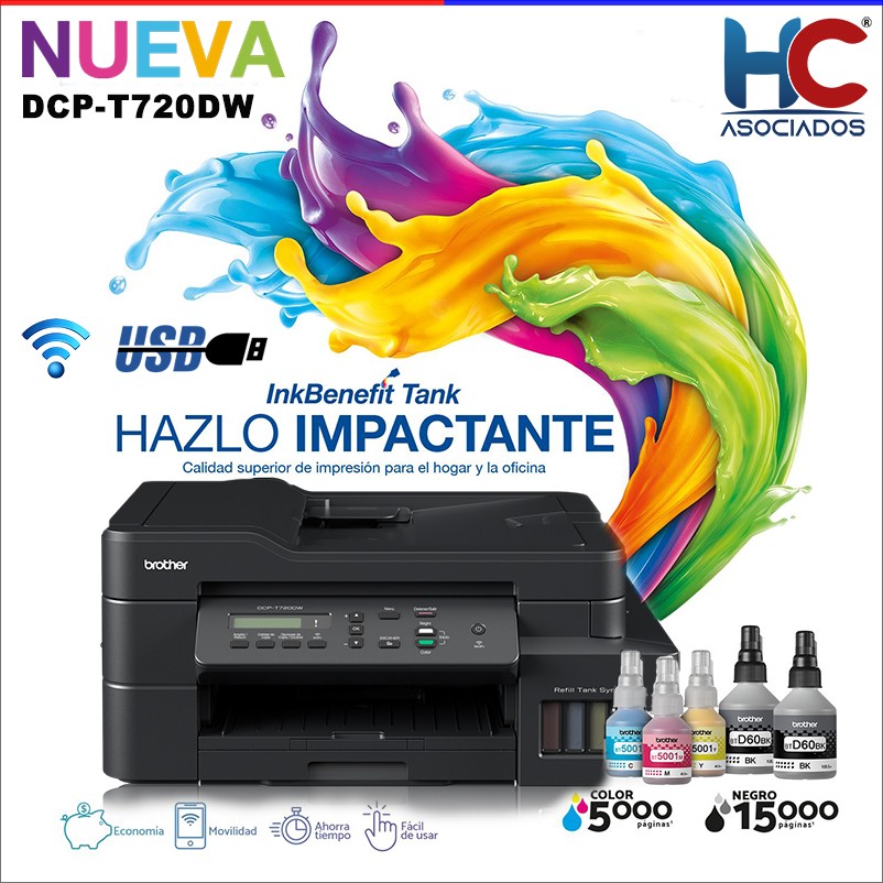 impresoras y scanners -  IMPRESORA MULTIFUNCIONAL BROTHER  DCP-720DW



 2
