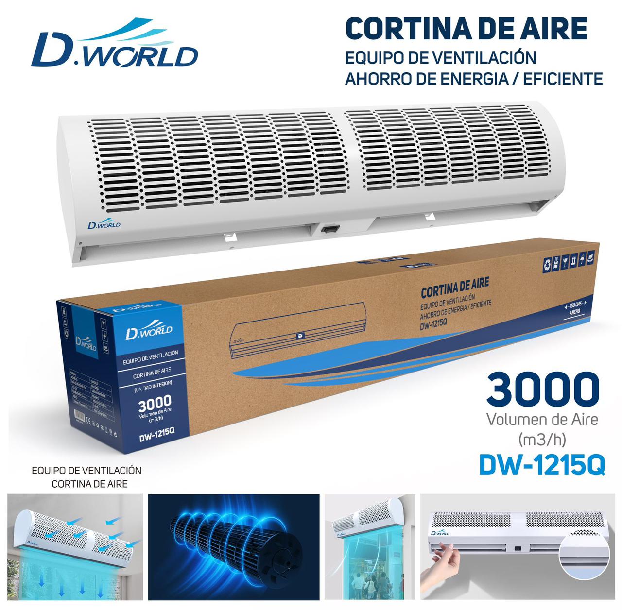 aires acondicionados y abanicos - Cortina de aire 