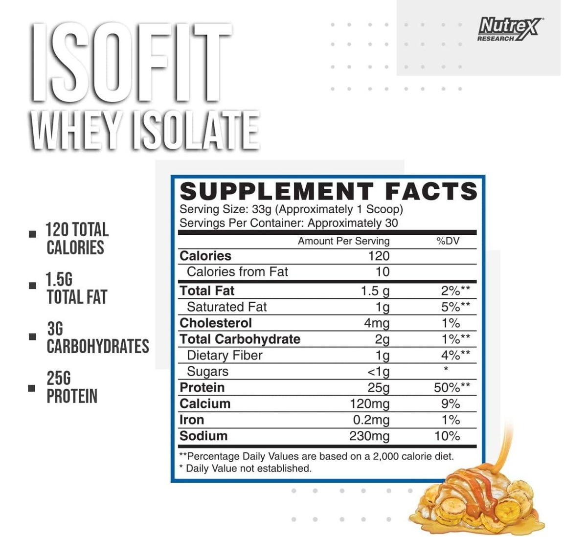 Salud y Equipamiento Médico - Proteina Suero Isofit Banana 1