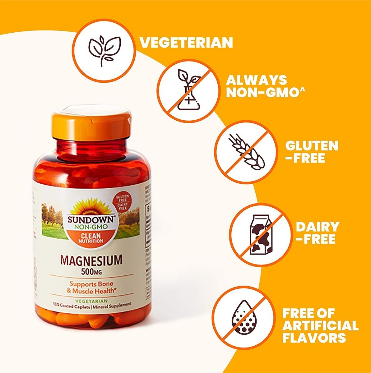 Salud y Equipamiento Médico - Magnesio 500 Mg Sundown 180 Cáp 4