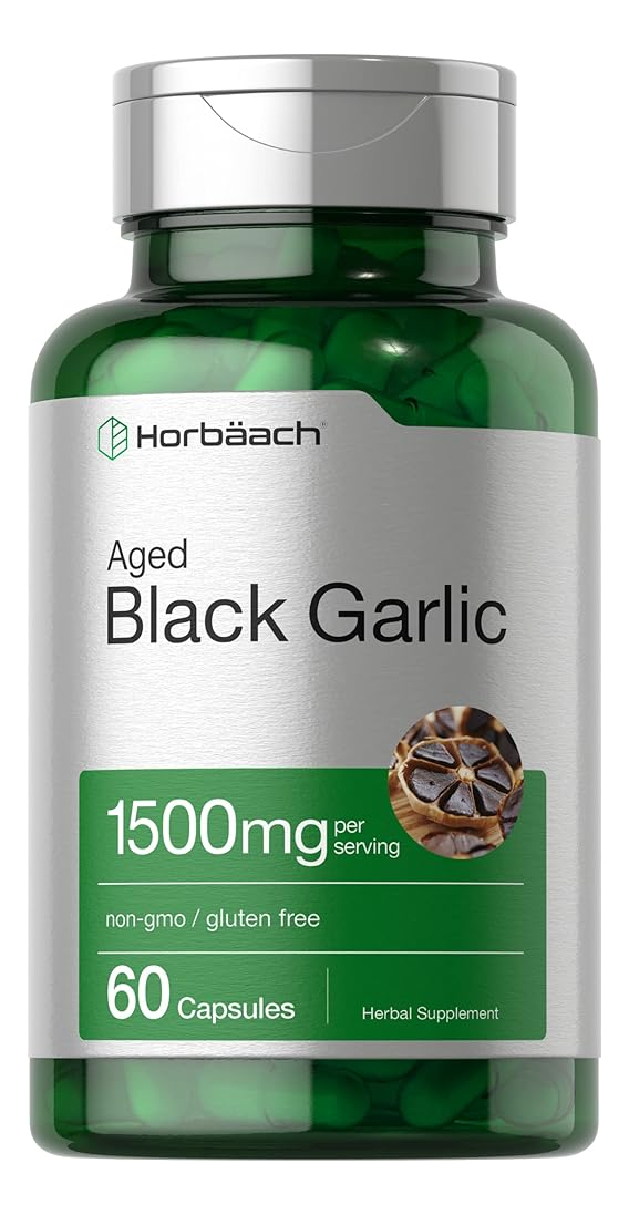 Salud y Equipamiento Médico - Ajo Negro Envejecido 1500 Mg | 60 Cápsulas | Extracto 0