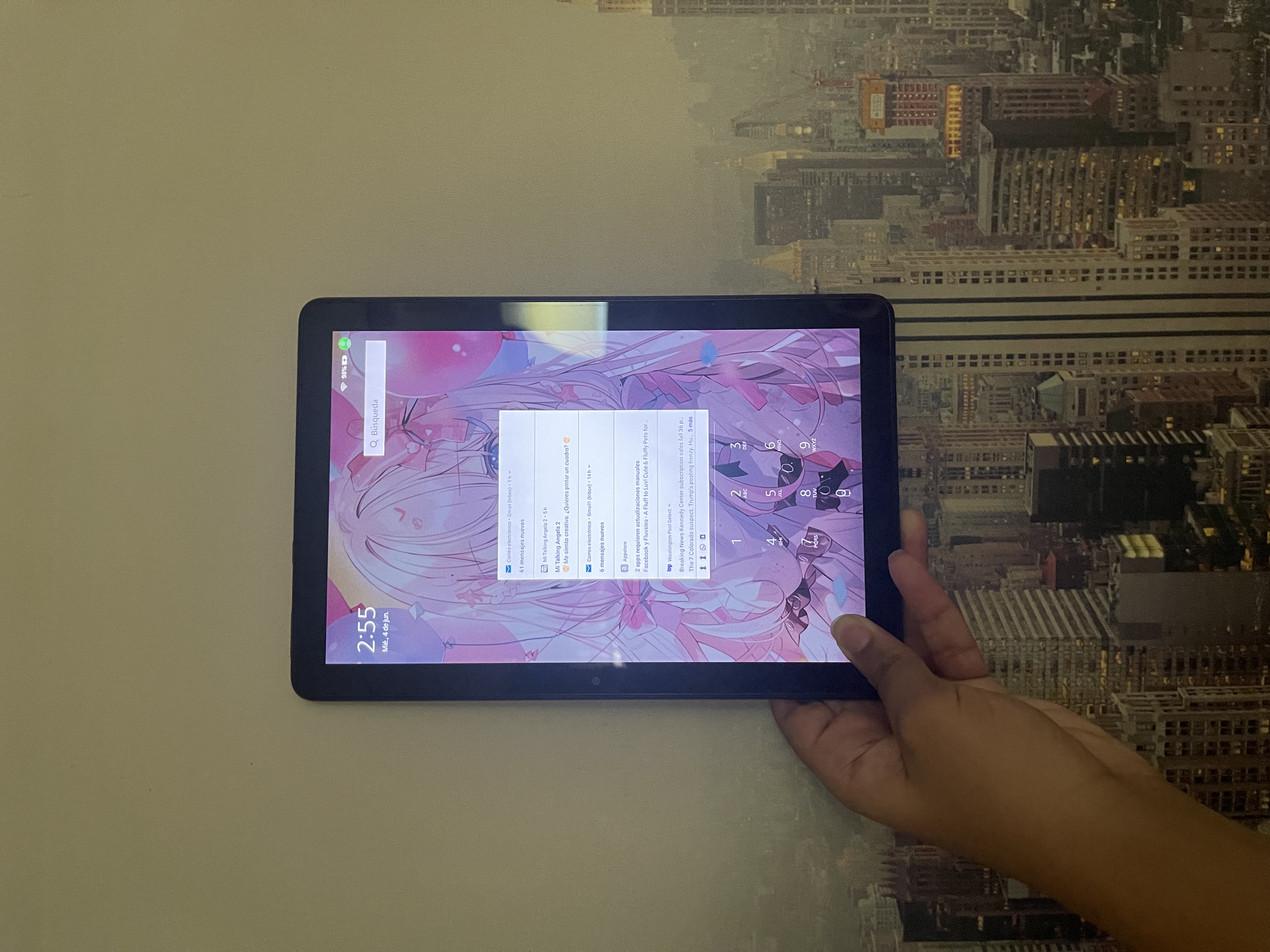 celulares y tabletas - Tablet Amazon fire HD 10 como nueva 4