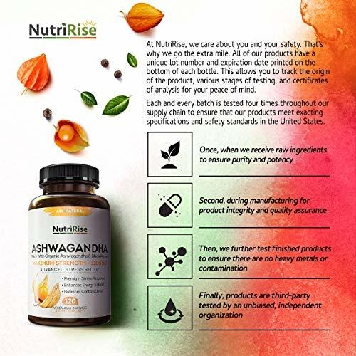 Salud y Equipamiento Médico - Ashwagandha 1300 Mg Hecho Con Polvo De Raiz De Ashwagandha 5