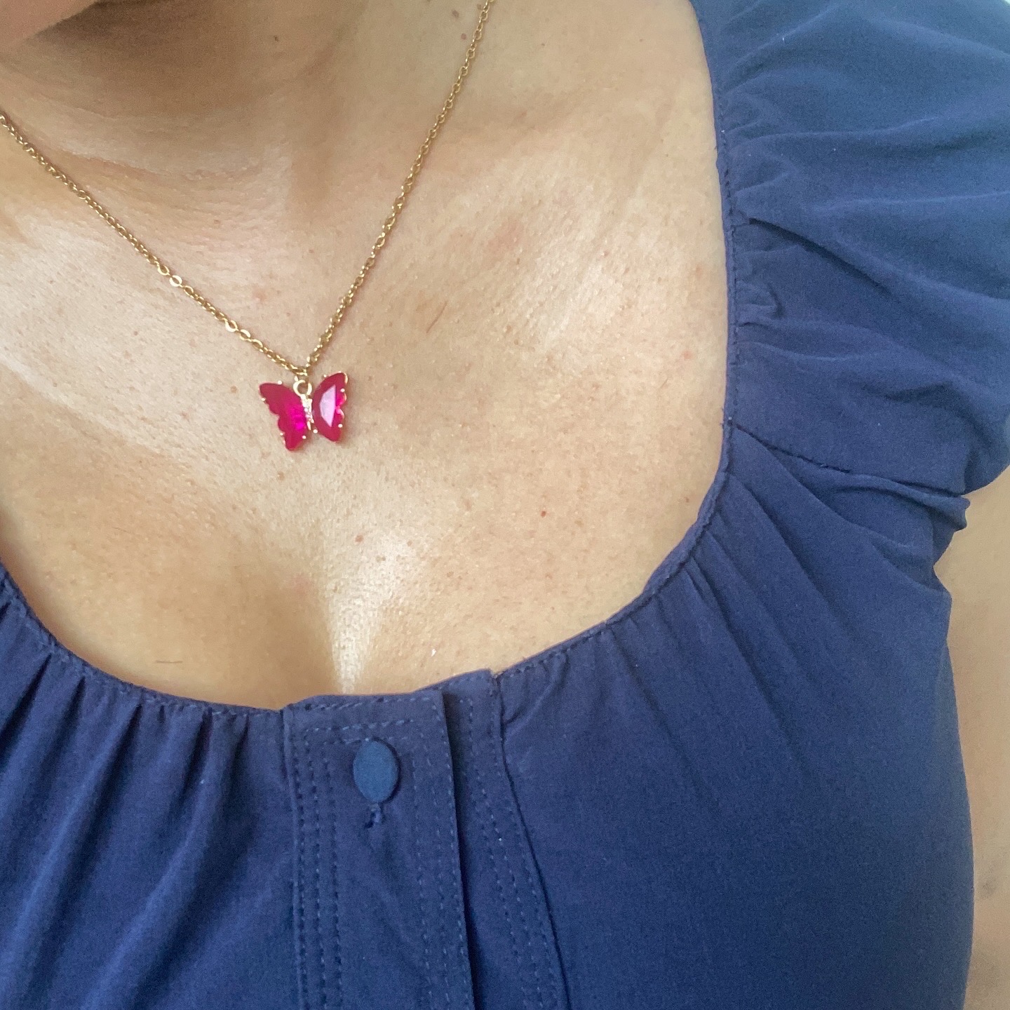 joyas, relojes y accesorios - collar de mariposas  1