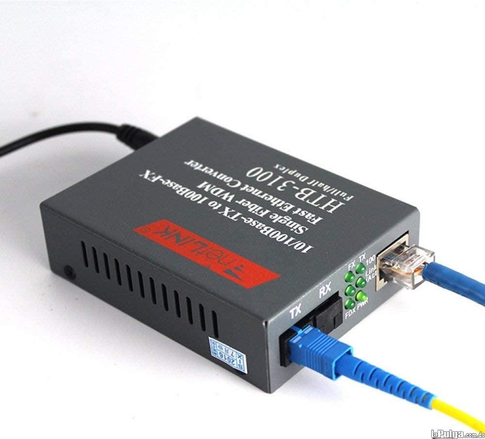 equipos profesionales - Convertidor extensor de fibra optica optico a RJ45 adaptador Óptico WDM Monomodo 1