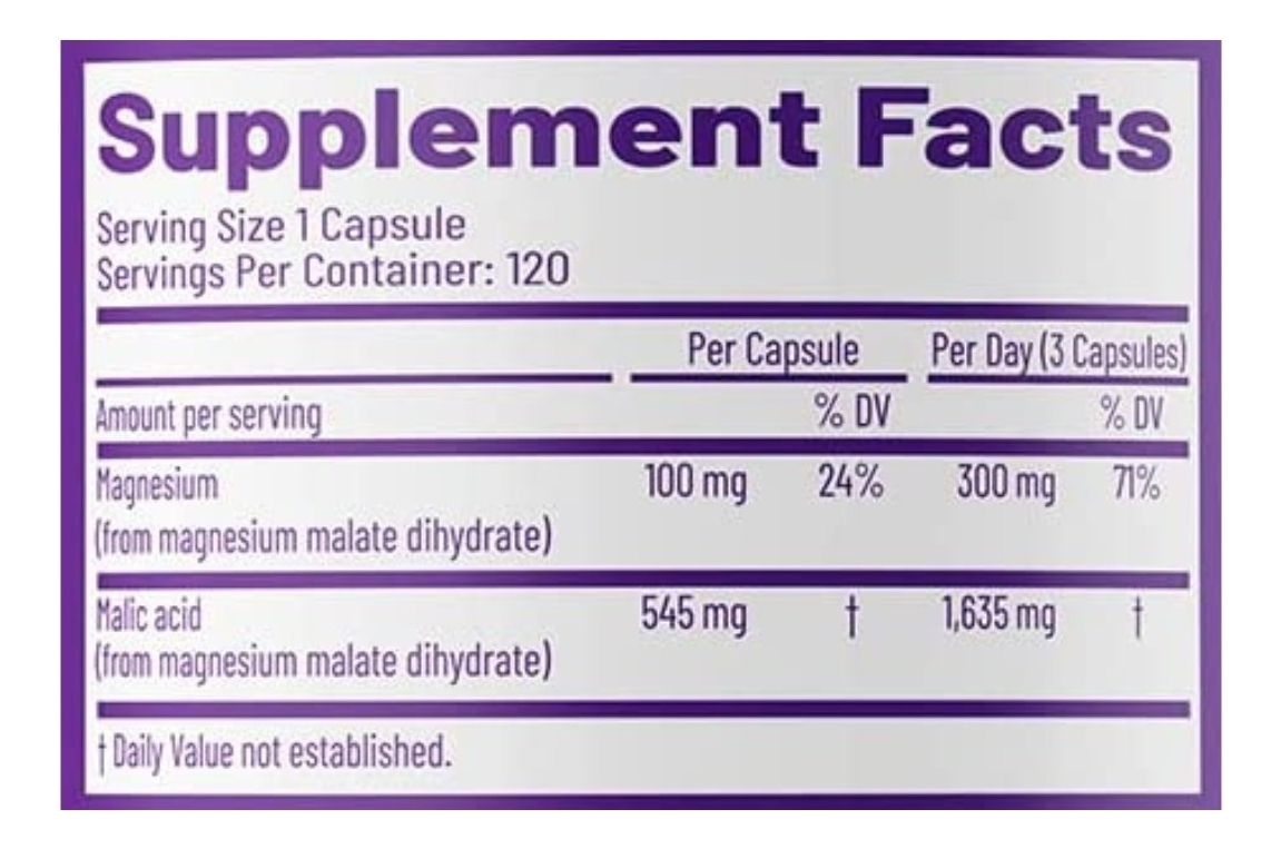 Salud y Equipamiento Médico - Malato De Magnesio 100mg Aor - Uni - Unidad A $2518 1