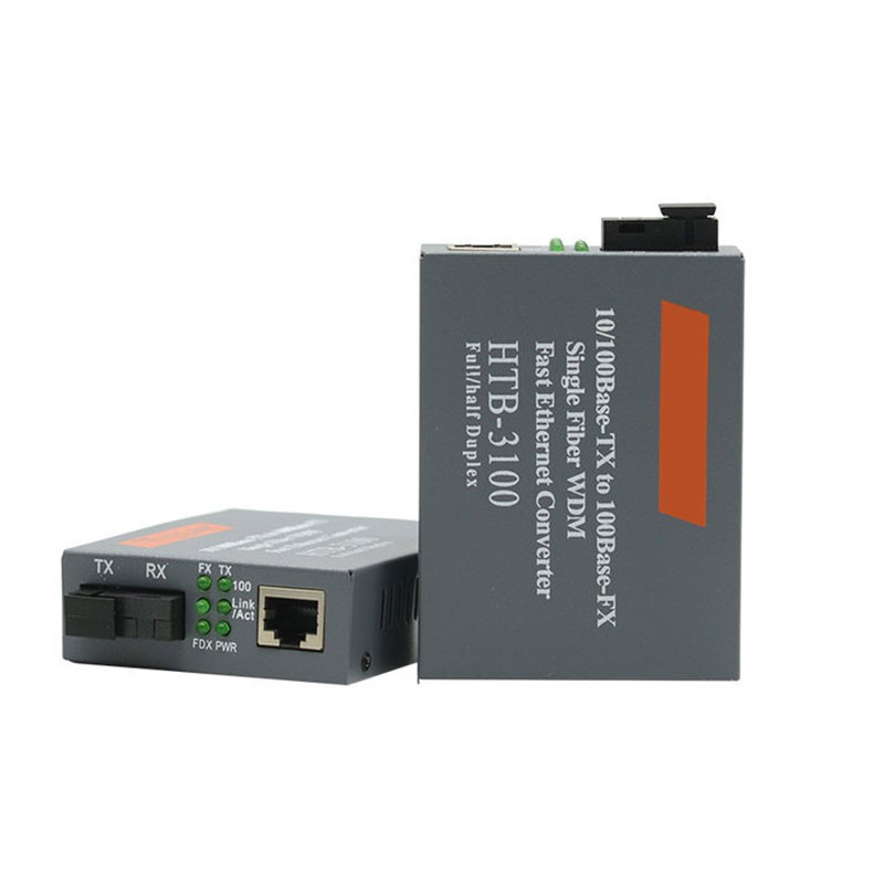 equipos profesionales - Convertidor extensor de fibra optica optico a RJ45 adaptador Óptico WDM Monomodo 2