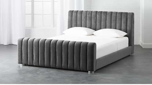 muebles y colchones - VENDO HERMOSA BASE TAPIZADA, MUY POCO USO!