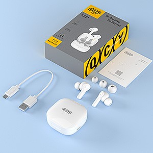 camaras y audio - Audífonos inalámbricos QCY blancos con micrófono 2
