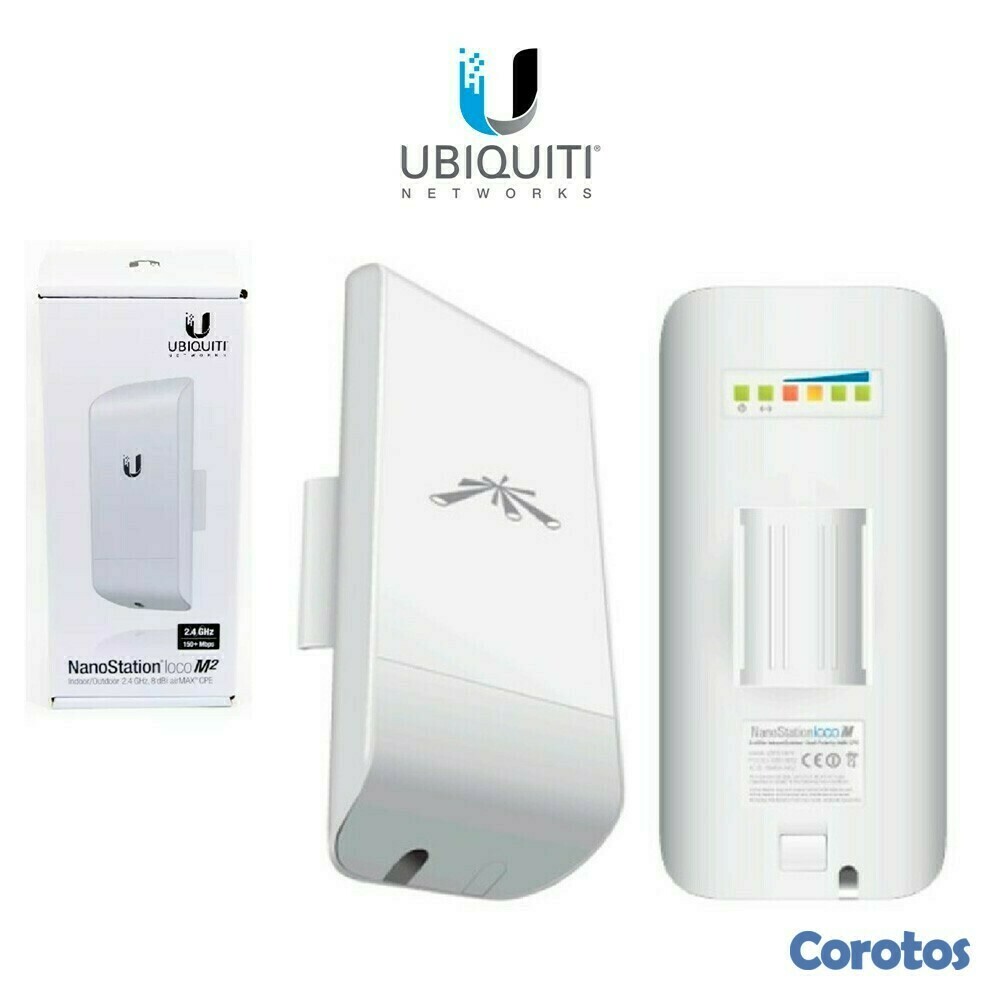 computadoras y laptops - ACCESS POINT UBIQUITI NANOSTATION LOCO M5 AIRMAX INDOOR OUTDOOR 5.8GHZ 