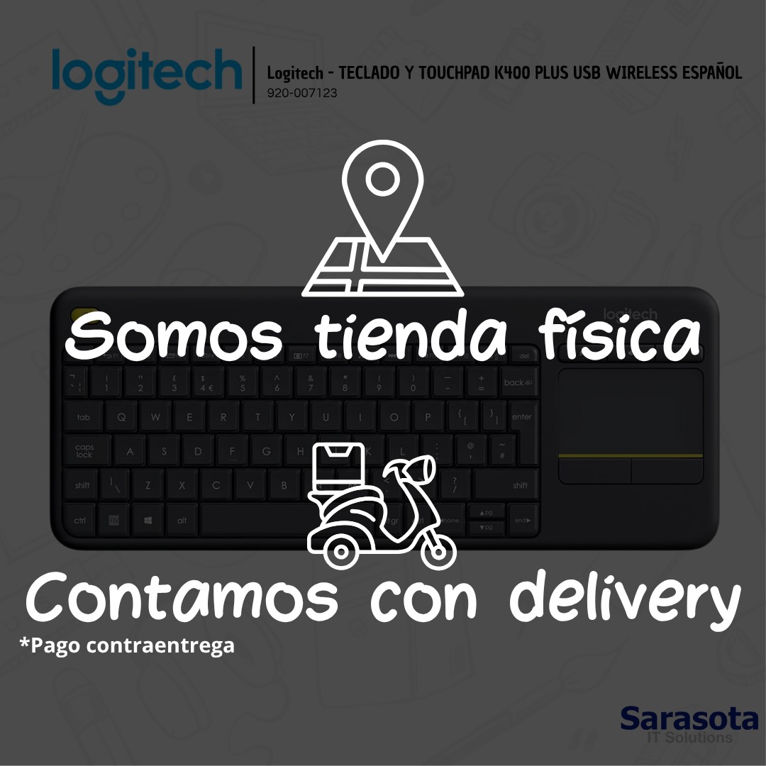 accesorios para electronica - Logitech - TECLADO Y TOUCHPAD K400 PLUS USB 2