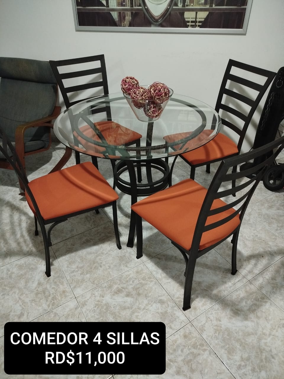 muebles y colchones - Comedor 4 Sillas 