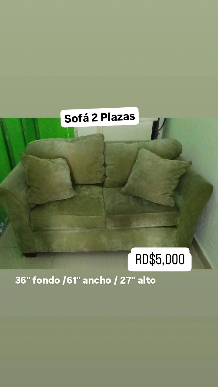 muebles y colchones - Sofá de 2 Plazas
Condición 9/0

@elpatioonlineshop 