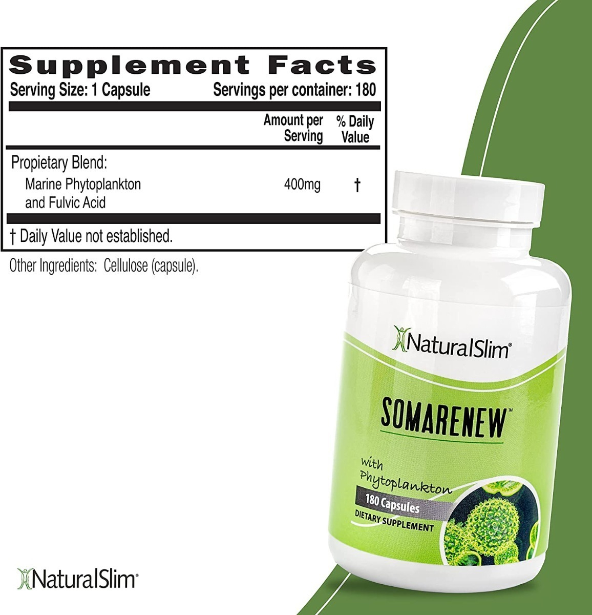Salud y Equipamiento Médico - Somarenew Fitoplancton Marino Naturalslim Omega 3 180 Cap 1