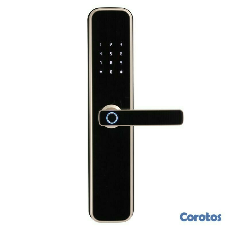 accesorios para electronica - Cerradura smart para puerta con apertura de huella codigo app bluetooth o wifi 1