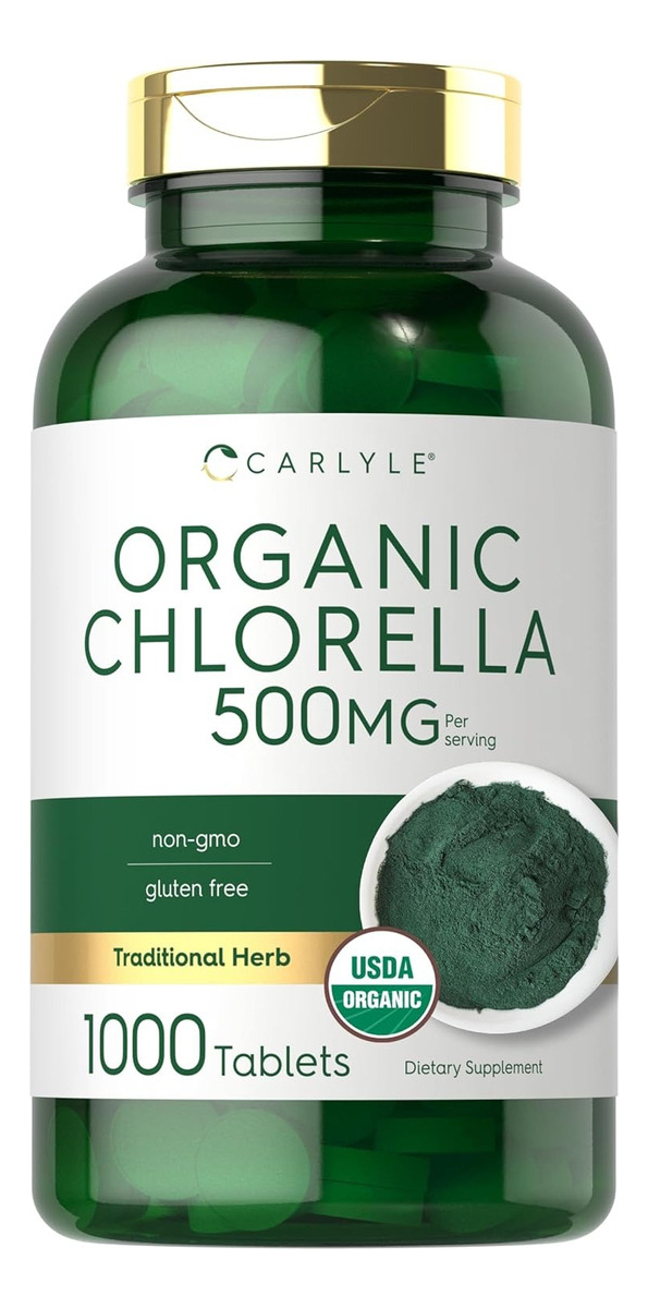 Salud y Equipamiento Médico - Chlorella Comprimidos Organicos 500 Mg | 1000 Conteo Carlyle 0