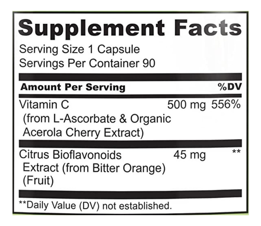 Salud y Equipamiento Médico - Vitamina C 500mg 90cap Naturel - U - Unidad A $2948 1