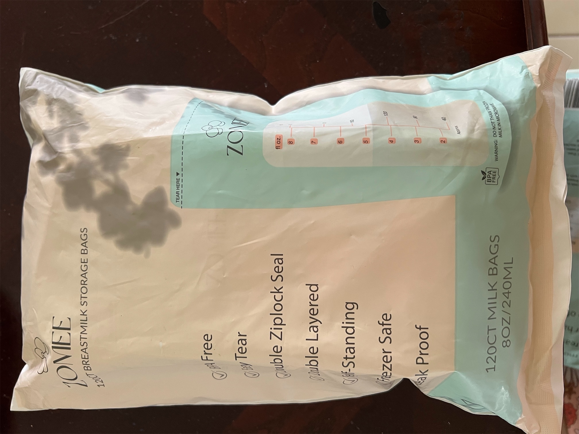 cuidado y nutricion - Bolsas de almacenamiento leche materna 8oz - 120 unidades