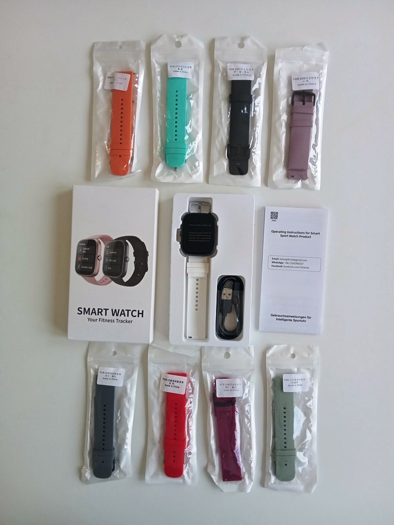 joyas, relojes y accesorios - GloryFit Reloj Inteligente con 9 correas  2